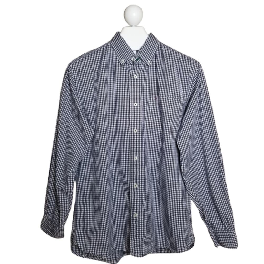 Tommy Hilfiger‎ Men Gingham Print Button Down Shirtd